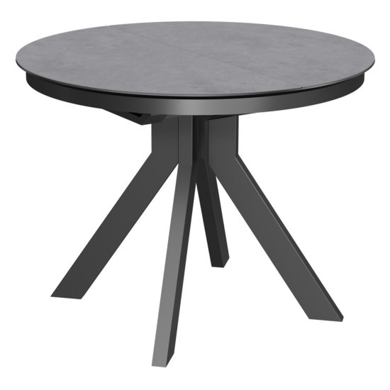 Стол раскладной круглый с покрытием из керамики (арт 33492) Фото 1