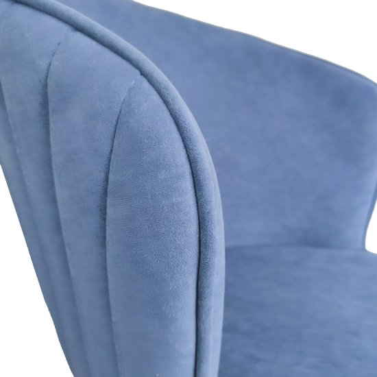 Стул для кухни с черными ножками синий (арт 31752) Фото 9