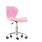 Стул хромированный мягкий розовый регулируемый (арт 14984)