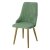 Стул мягкий зеленый из велюра современный (арт 22886)