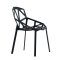 Стул на металлокаркасе черный современный (арт 6622)