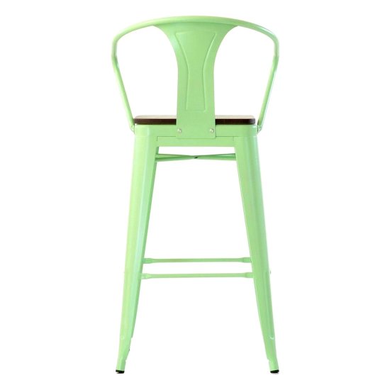 Барный высокий стул интерьерный зеленый tolix (арт 29455) Фото 3