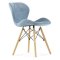 Стул для кухни дизайнерский мягкий голубой eames (арт 12196)