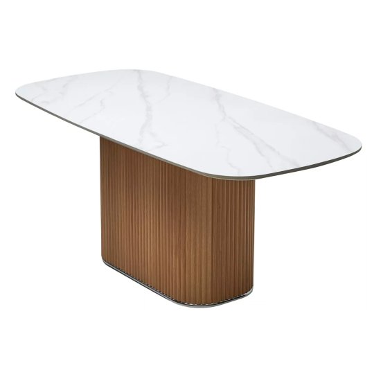 Стол обеденный на одной ножке 180 см (арт 33382) Фото 4