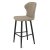 Стул барный на металлическом каркасе бежевый современный (арт 19733)