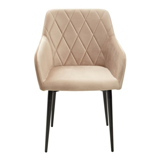 Стул-кресло мягкий с подлокотниками бежевый (арт 11344) Фото 4