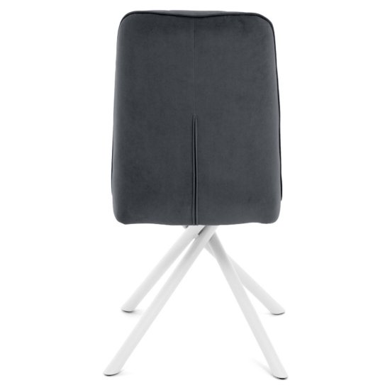 Стул серый с обивкой из велюра (арт 35333) Фото 6