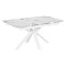 Обеденный стол раскладной со столешницей из керамики 140 см (арт 34412)
