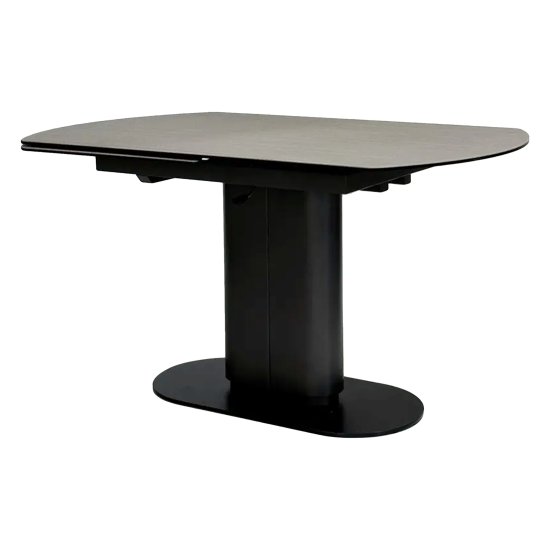 Стол кухонный керамический серый на одной ножке (арт 31440) Фото 1