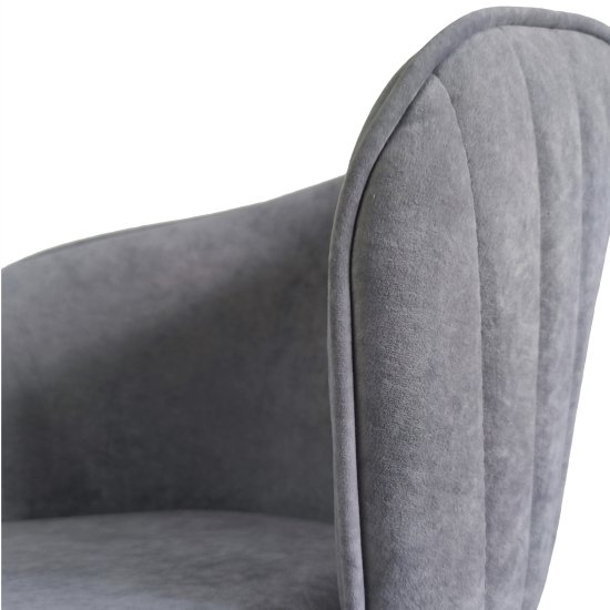 Стул с черными ножками серый современный (арт 31746) Фото 4