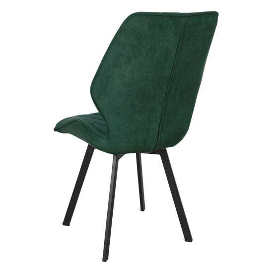 Стул дизайнерский зеленый из бархата (арт 30831) Фото 2