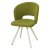 Стул на металлокаркасе мягкий зеленый велюровый (арт 26965)
