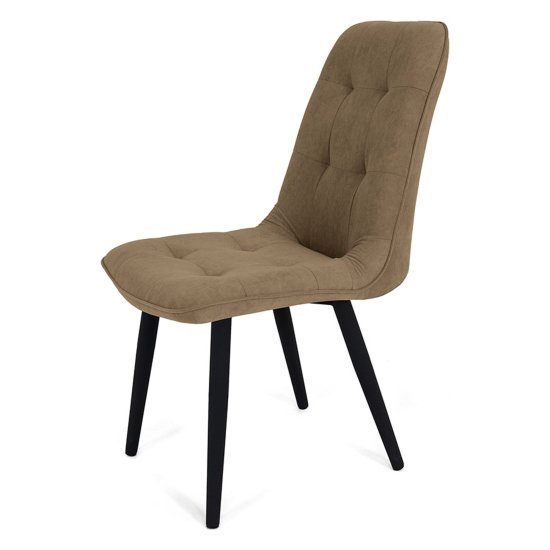 Стул серый из велюра современный (арт 20620) Фото 1