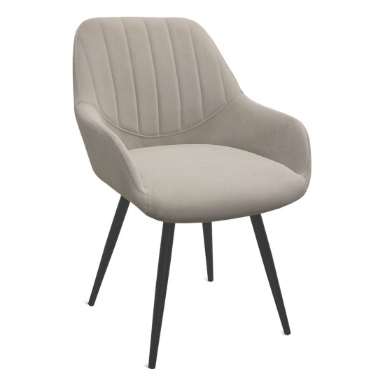 Полукресло с мягким сидением с подлокотниками серое (арт 32957) Фото 1