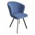 Стул для кухни с черными ножками синий (арт 31752)