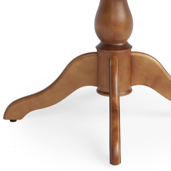 Стол обеденный раздвижной на 1 ножке D-90(+30) см классика (арт 5154) Фото 5