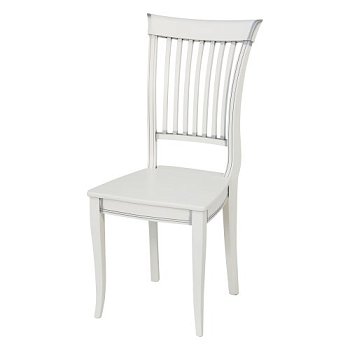 Стул деревянный белый в классическом стиле (арт 6012) - Фото 2