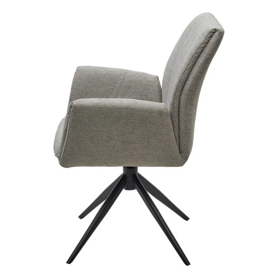 Стул мягкий с подлокотниками серый (арт 33941) Фото 4