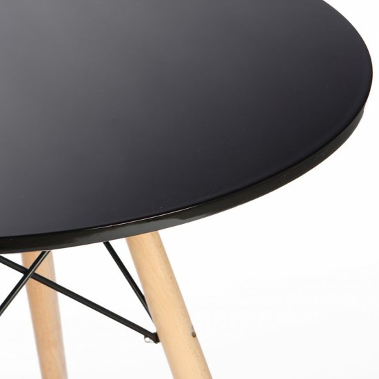 Стол обеденный дизайнерский круглый черный D-90 см eames (арт 7114) Фото 2