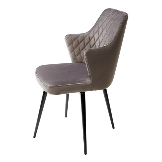 Стул металлический с обивкой из велюра (арт 23862) Фото 3