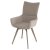 Стул дизайнерский с мягким сидением бежевый велюровый (арт 35583)
