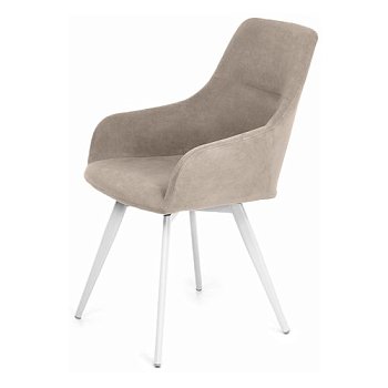 Стул с черными ножками мягкий зеленый из велюра (арт 30308) - Фото 2