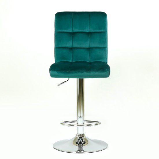 Барный стул металлический с мягкой обивкой бежевый (арт 32616) Фото 2