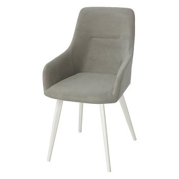 Стул серый с обивкой из велюра (арт 33962) - Фото 2