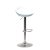 Барный высокий стул ножки хром белый пластиковый регулируемый (арт 2371)