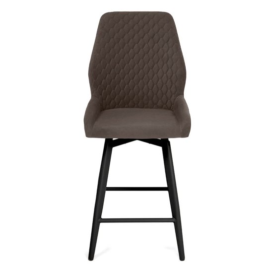 Барный стул мягкий с обивкой из велюра (арт 33573) Фото 4
