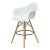 Стул барный дизайнерский с подлокотниками белый eames (арт 2315)
