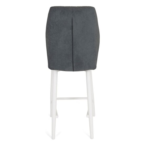 Стул полубарный мягкий с обивкой из велюра (арт 20306) Фото 6