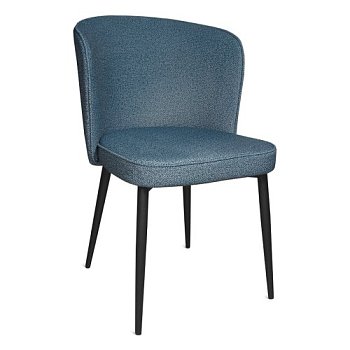 Стул мягкий синий современный (арт 33863) - Фото 2