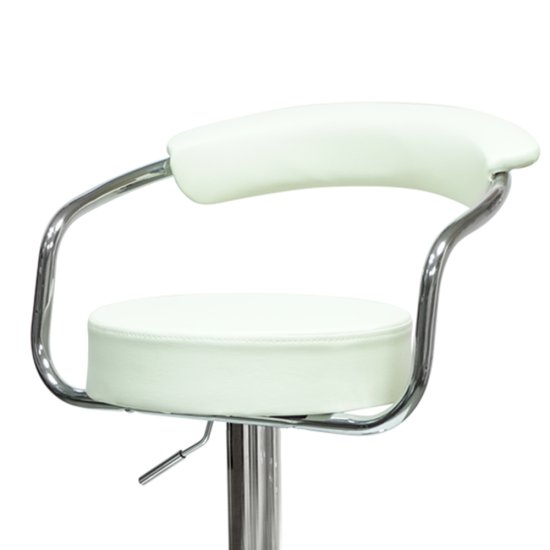 Барный стул на металлокаркасе мягкий с подлокотниками  (арт 5574) Фото 2