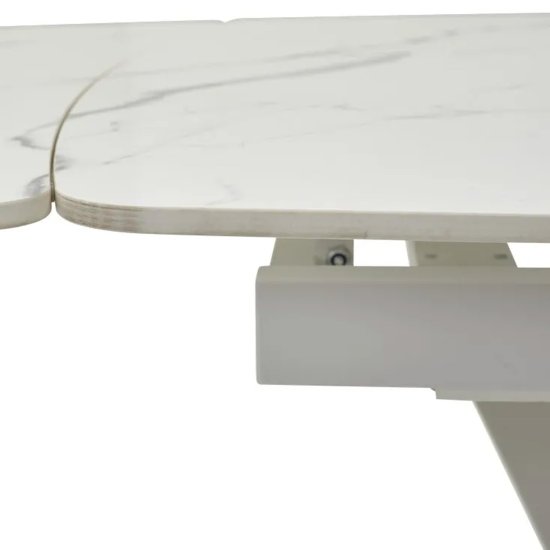 Стол с керамической столешницей на одной ноге (арт 30771) Фото 2