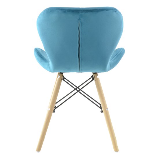 Стул для кухни мягкий голубой eames (арт 12195) Фото 3