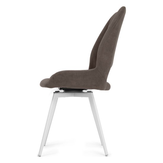 Стул для кухни мягкий бежевый из велюра (арт 35439) Фото 3