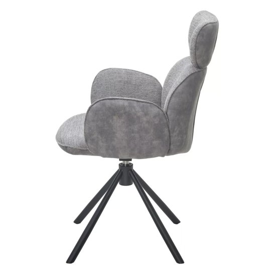 Стул-кресло мягкий с подлокотниками из велюра (арт 33936) Фото 3