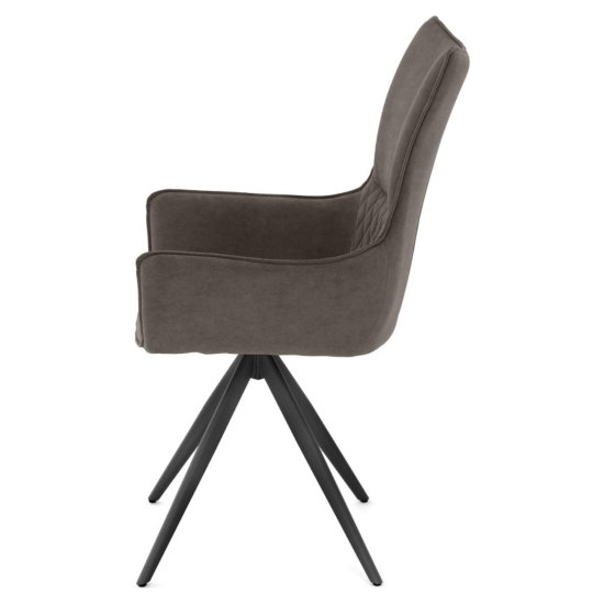 Стул с подлокотниками велюровый (арт 35559) Фото 4