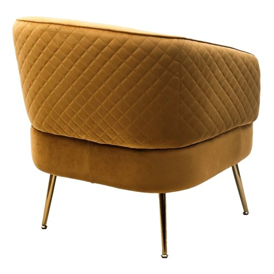 Стул-кресло интерьерный с подлокотниками желтый (арт 28444) Фото 2