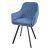 Стул-кресло на металлокаркасе синий (арт 29514)