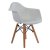 Стул-кресло с подлокотниками серый eames (арт 29405)