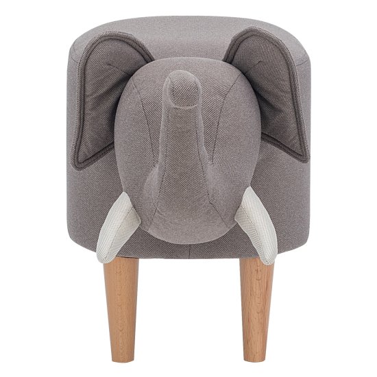 Пуфик с мягким сидением серый современный (арт 13346) Фото 2