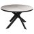 Стол раскладной круглый из керамогранита на одной ноге (арт 35250)