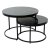 Журнальный стол дизайнерский круглый черный (арт 15001)