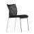 Стул на металлокаркасе с ножками хром мягкий черный (арт 15162)