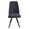 Стул ножки черные мягкий серый современный (арт 14938)