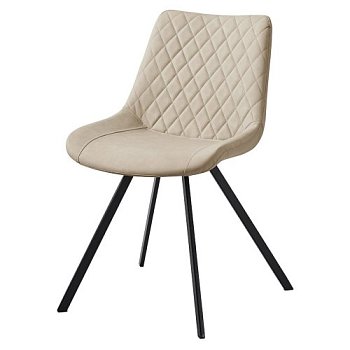 Стул на металлическом каркасе белый из экокожи (арт 35259) - Фото 2