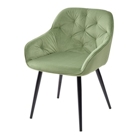 Полукресло с мягким сидением с подлокотниками зеленое (арт 10138) Фото 1