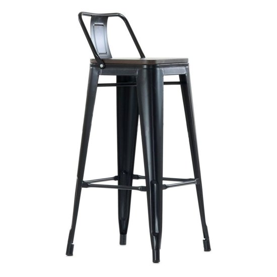 Барный стул дизайнерский черный tolix (арт 29454) Фото 1